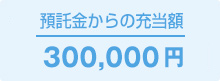 預託金からの充当額 300,000円